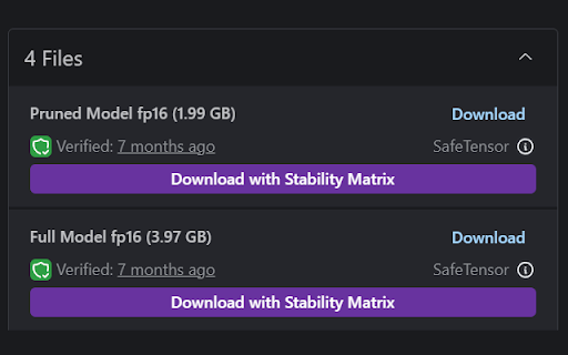 Stability Matrix CivitAI Integration网页截图,Stability Matrix CivitAI Integration网页快照