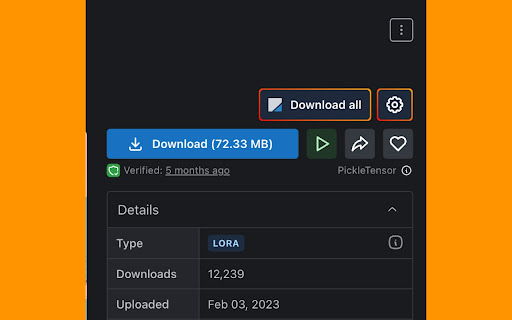 Civit model downloader网页截图,Civit model downloader网页快照