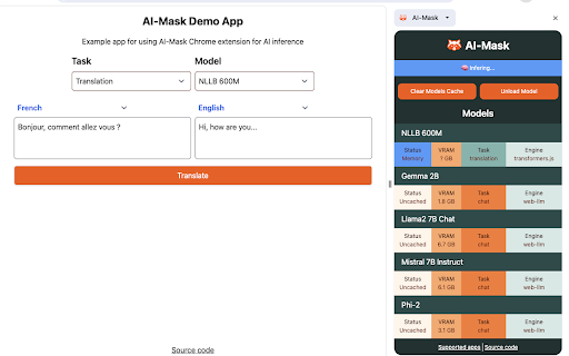 AI-Mask – In-browser inference网页截图,AI-Mask – In-browser inference网页快照
