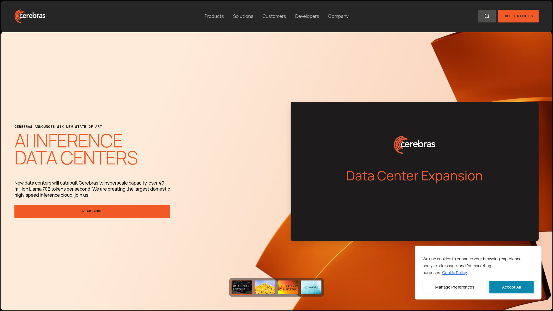 Cerebras网页截图,Cerebras网页快照