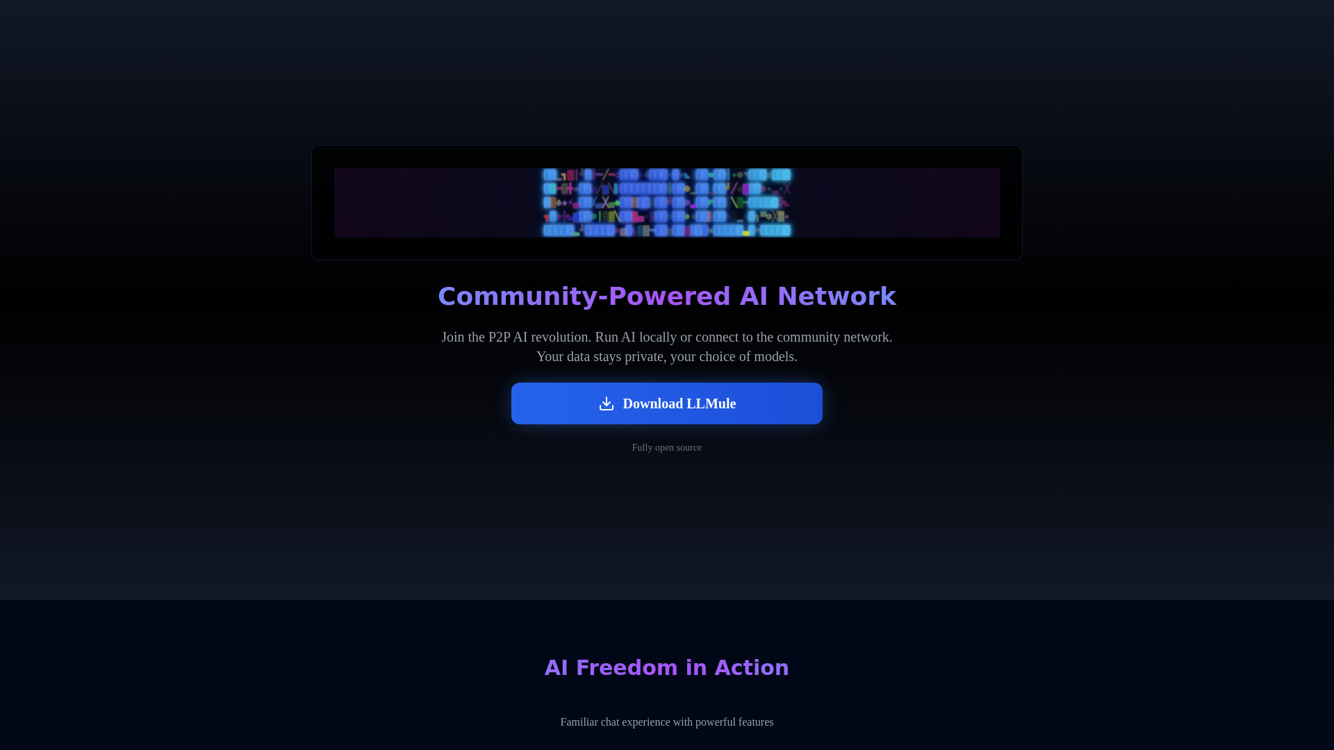 LLMule网页截图,LLMule网页快照