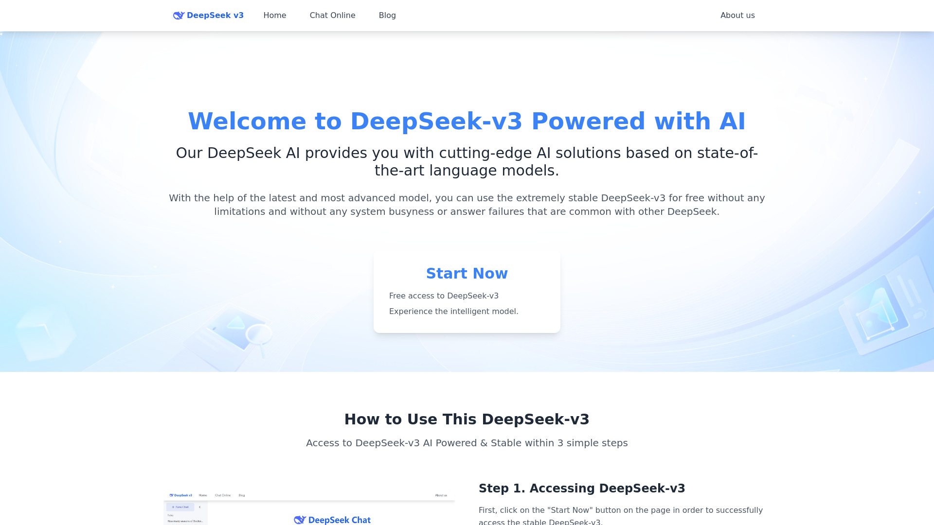 DeepSeek-V3网页截图,DeepSeek-V3网页快照