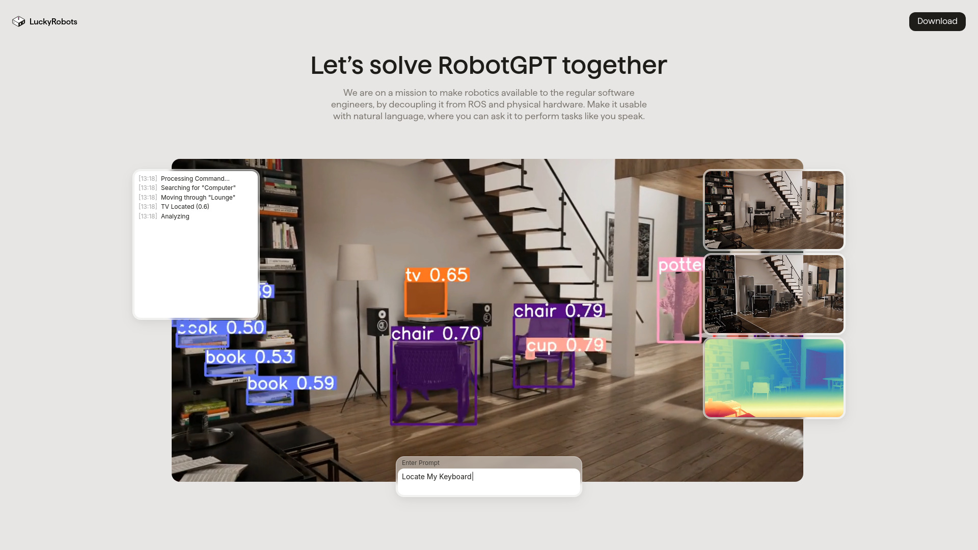 LuckyRobots网页截图,LuckyRobots网页快照