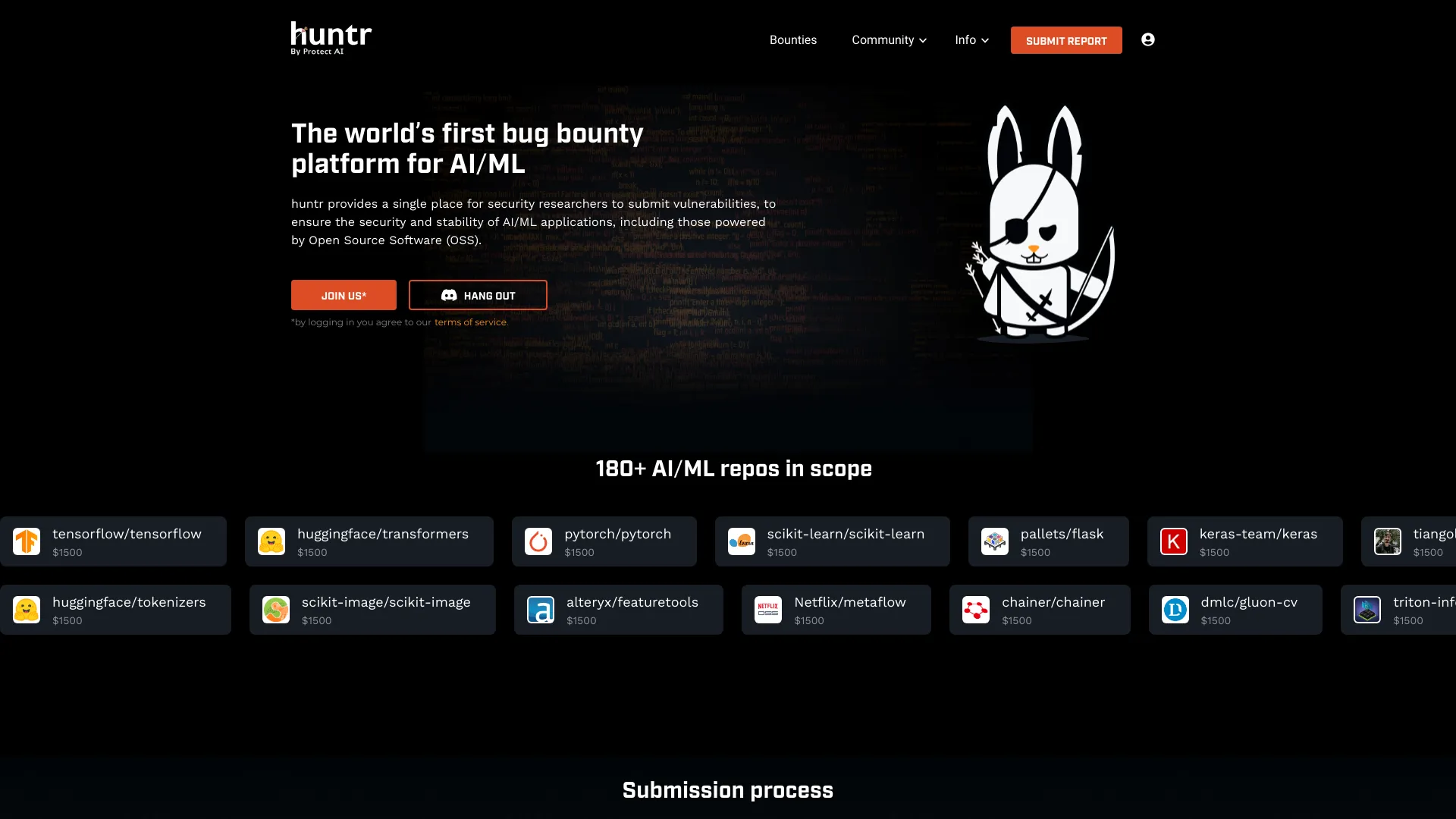 huntr.com网页截图,huntr.com网页快照