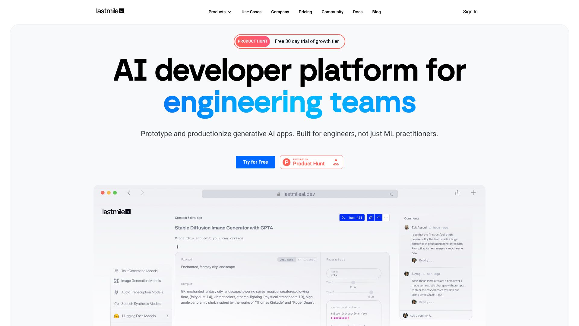 LastMile AI网页截图,LastMile AI网页快照