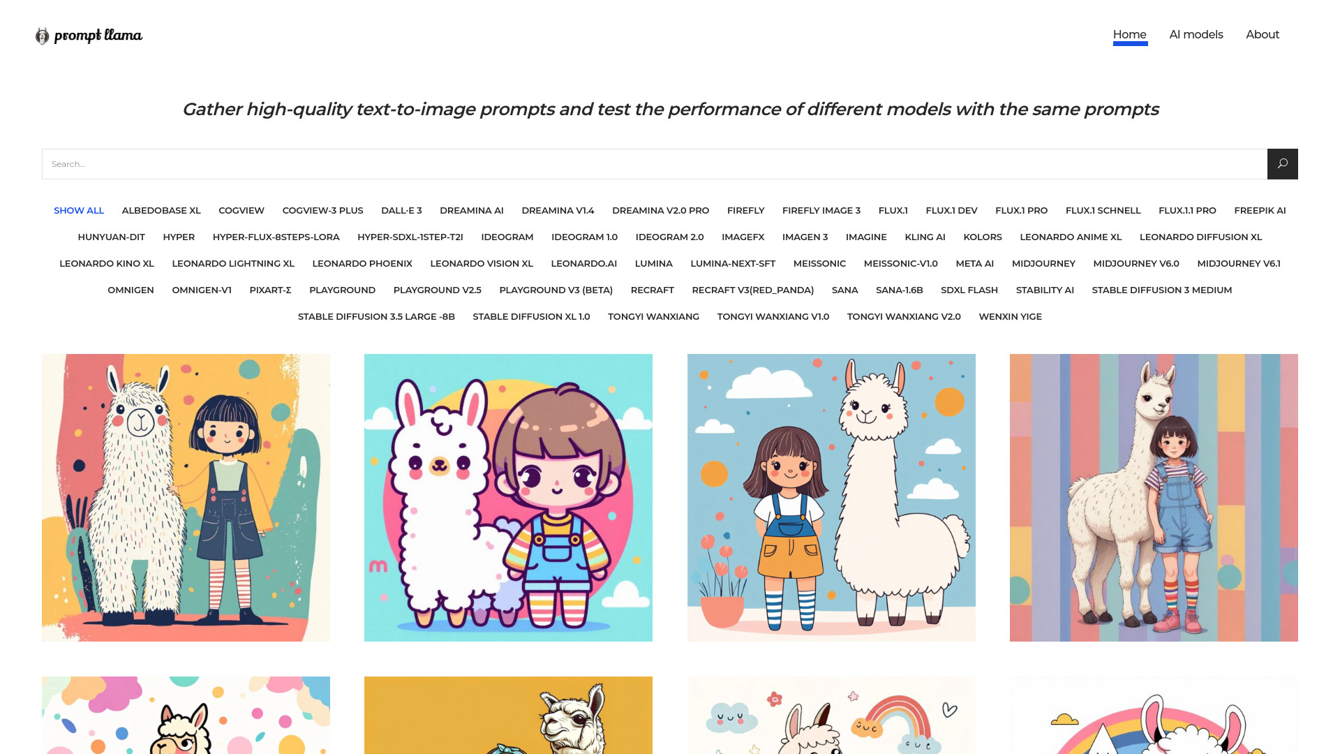 Prompt Llama网页截图,Prompt Llama网页快照