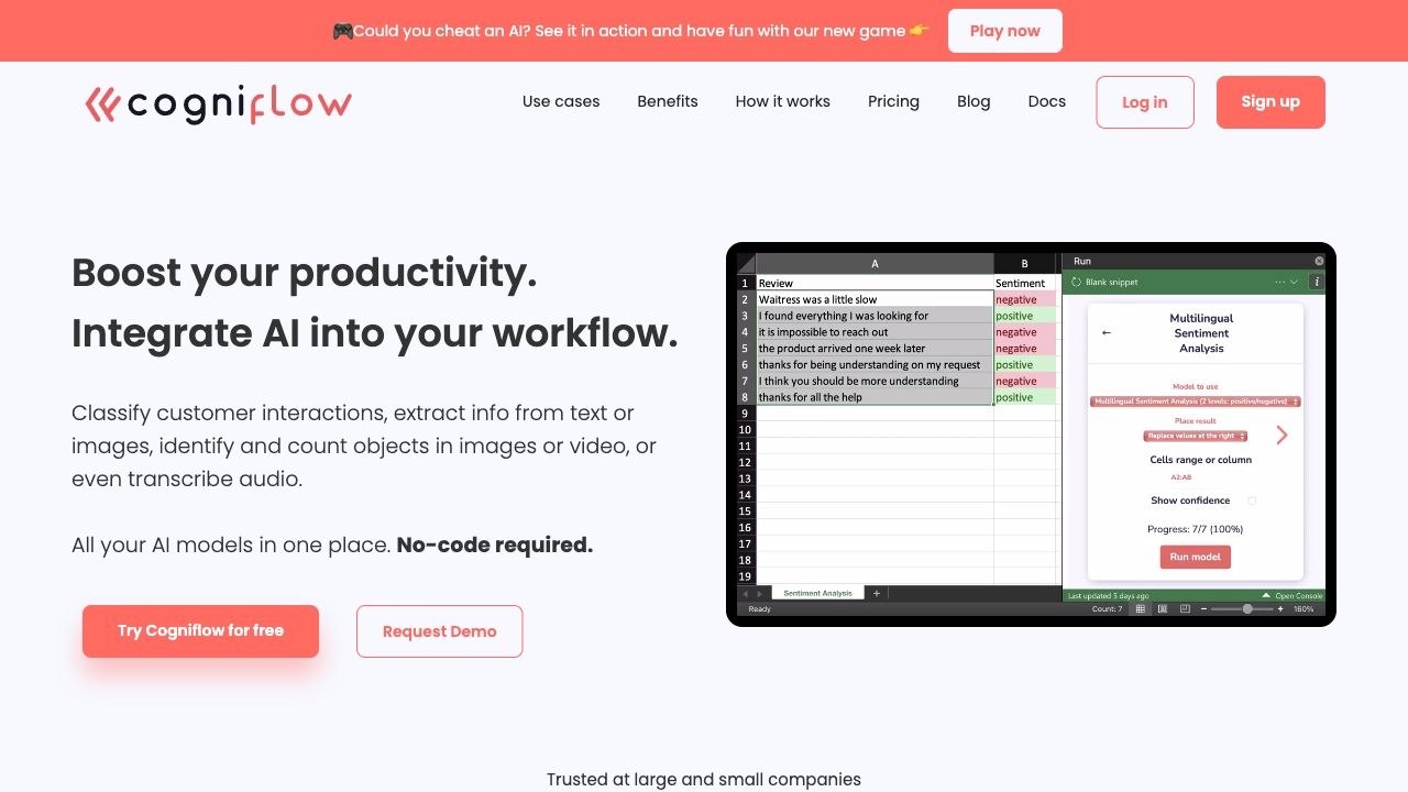 Cogniflow网页截图,Cogniflow网页快照