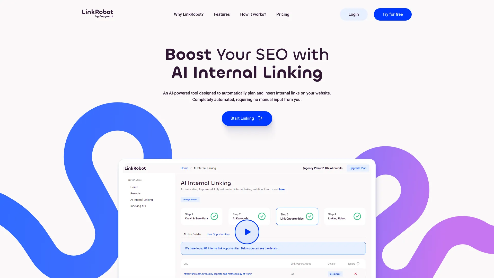 Linkrobot AI网页截图,Linkrobot AI网页快照