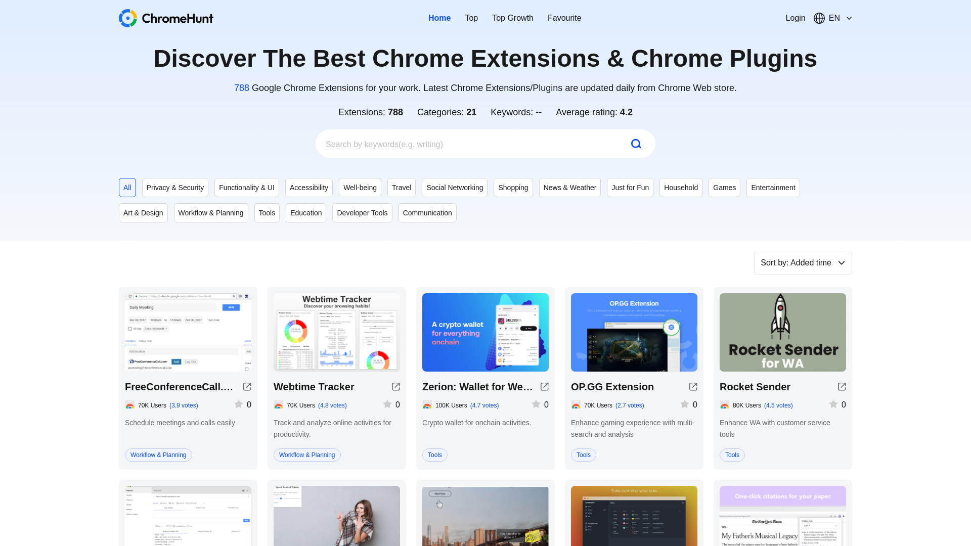 Chrome Extensions & Chrome Plugins Finder网页截图,Chrome Extensions & Chrome Plugins Finder网页快照
