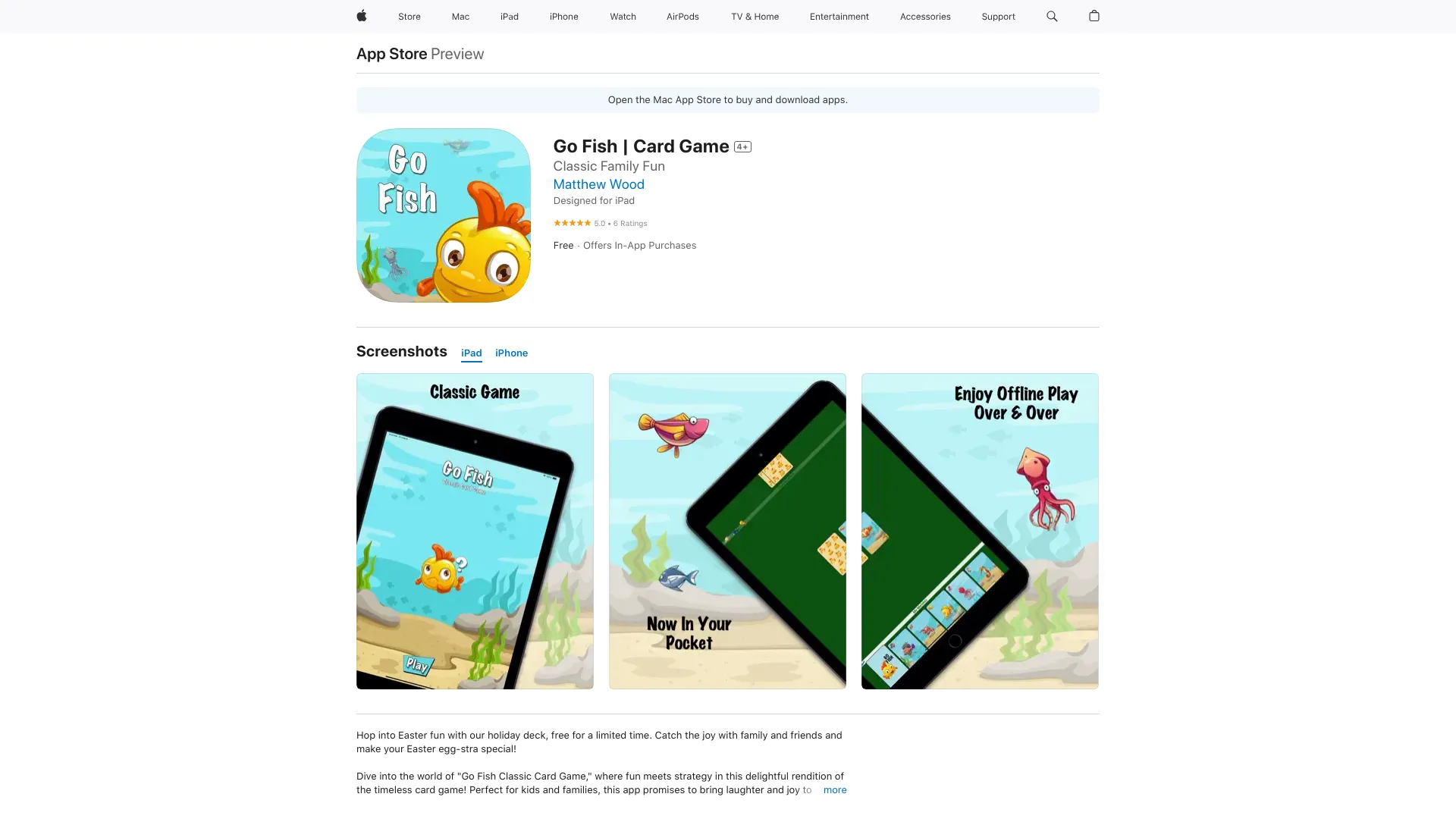Go Fish | Card Game网页截图,Go Fish | Card Game网页快照
