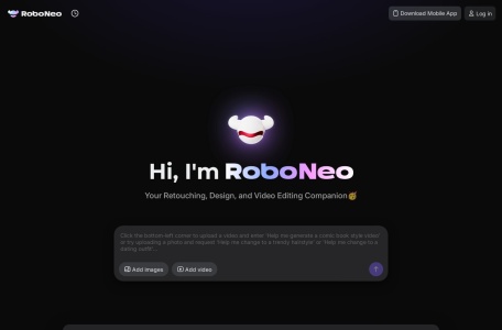 RoboNeo 美图旗下网页截图,RoboNeo 美图旗下网页快照