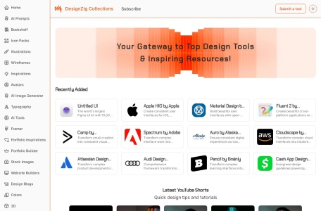 DesignZig Collections网页截图,DesignZig Collections网页快照