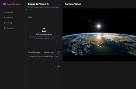 Image to Video AI网页截图,Image to Video AI网页快照