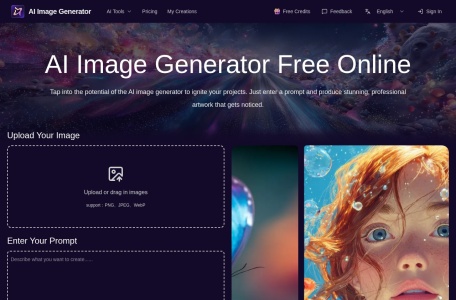AI Image Generator网页截图,AI Image Generator网页快照