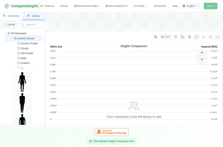CompareHeights网页截图,CompareHeights网页快照