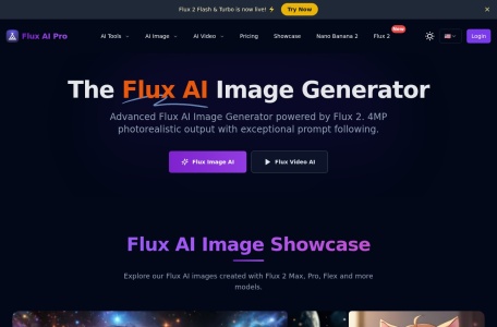 Flux AI Pro网页截图,Flux AI Pro网页快照