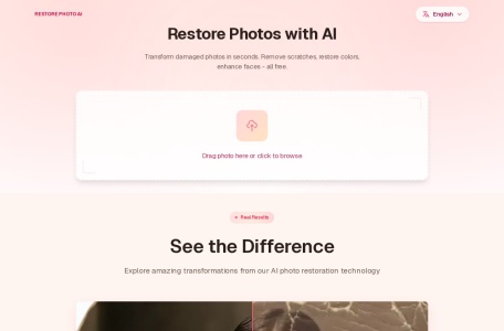 Restore Photos with AI网页截图,Restore Photos with AI网页快照