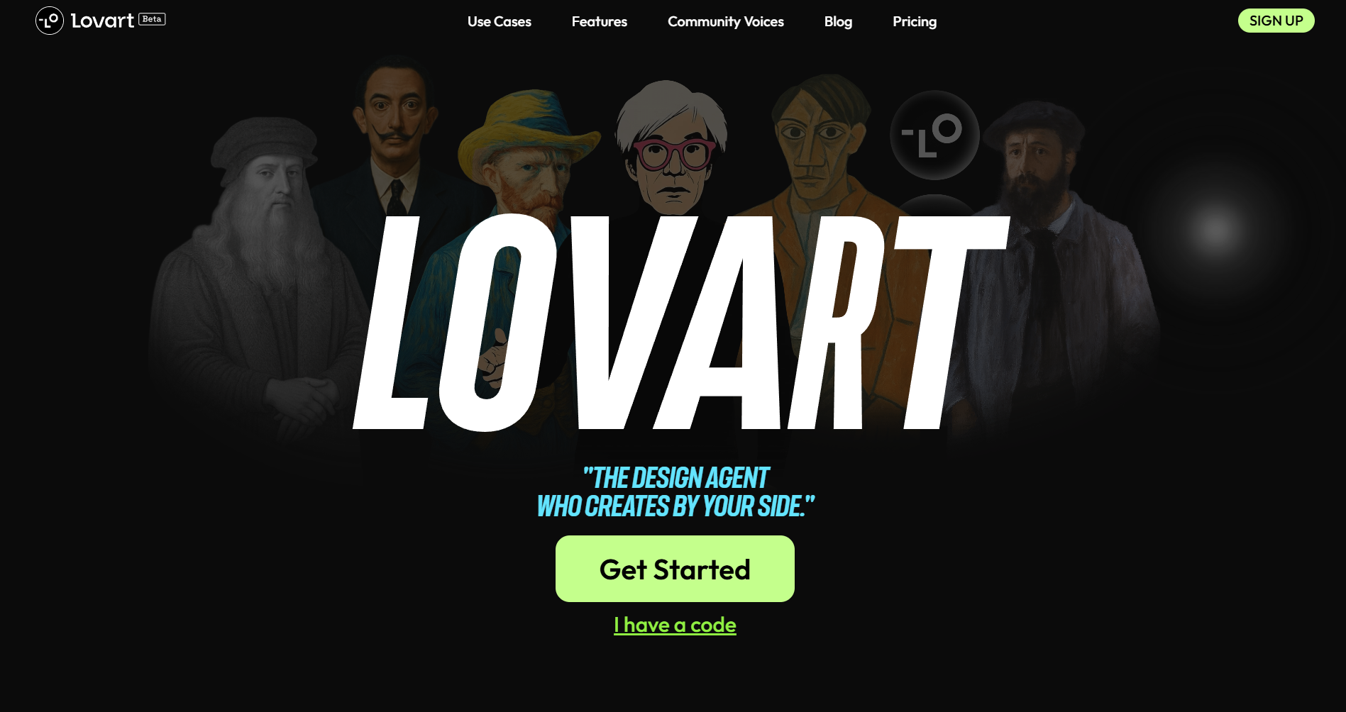 Lovart网页截图,Lovart网页快照