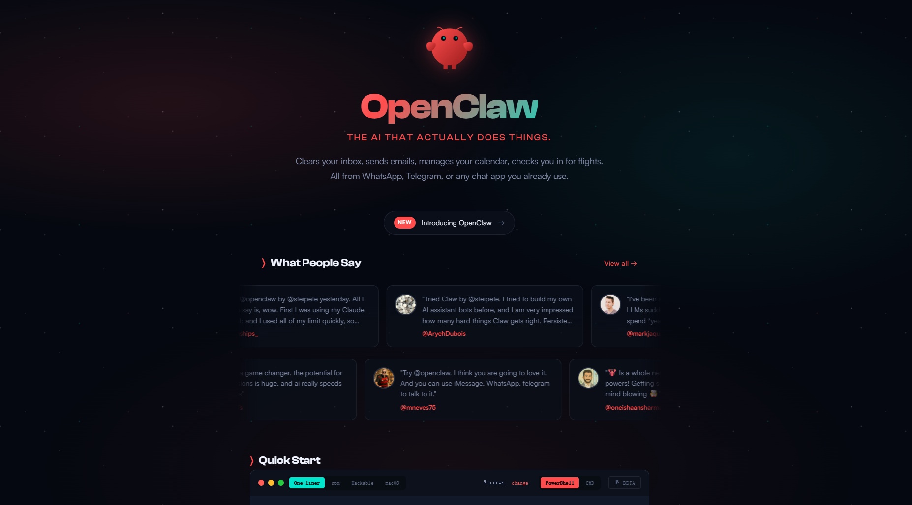 Clawdbot(OpenClaw)网页截图,Clawdbot(OpenClaw)网页快照