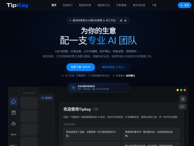 TipKay网页截图,TipKay网页快照