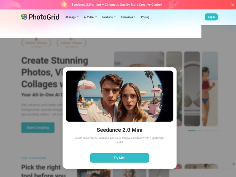 PhotoGrid网页截图,PhotoGrid网页快照