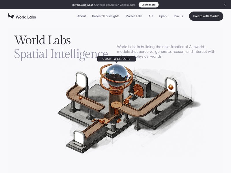 World Labs网页截图,World Labs网页快照