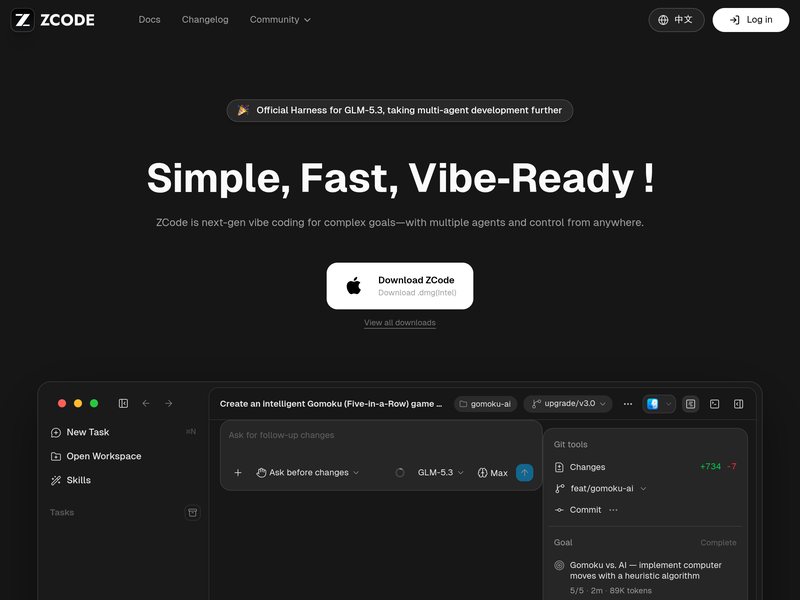 ZCode网页截图,ZCode网页快照