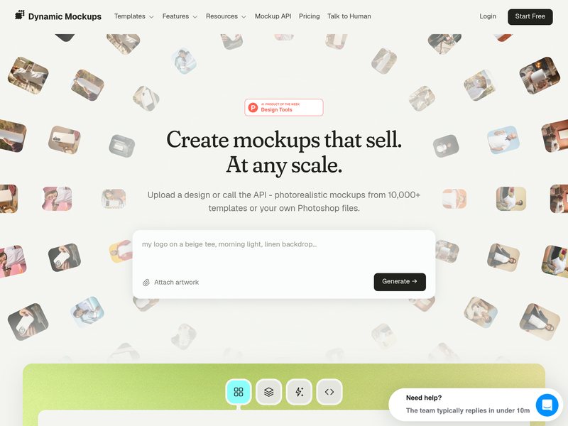 Dynamic Mockups网页截图,Dynamic Mockups网页快照