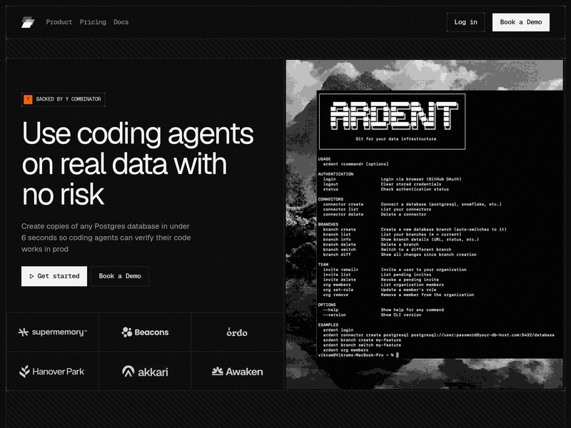 Ardent网页截图,Ardent网页快照